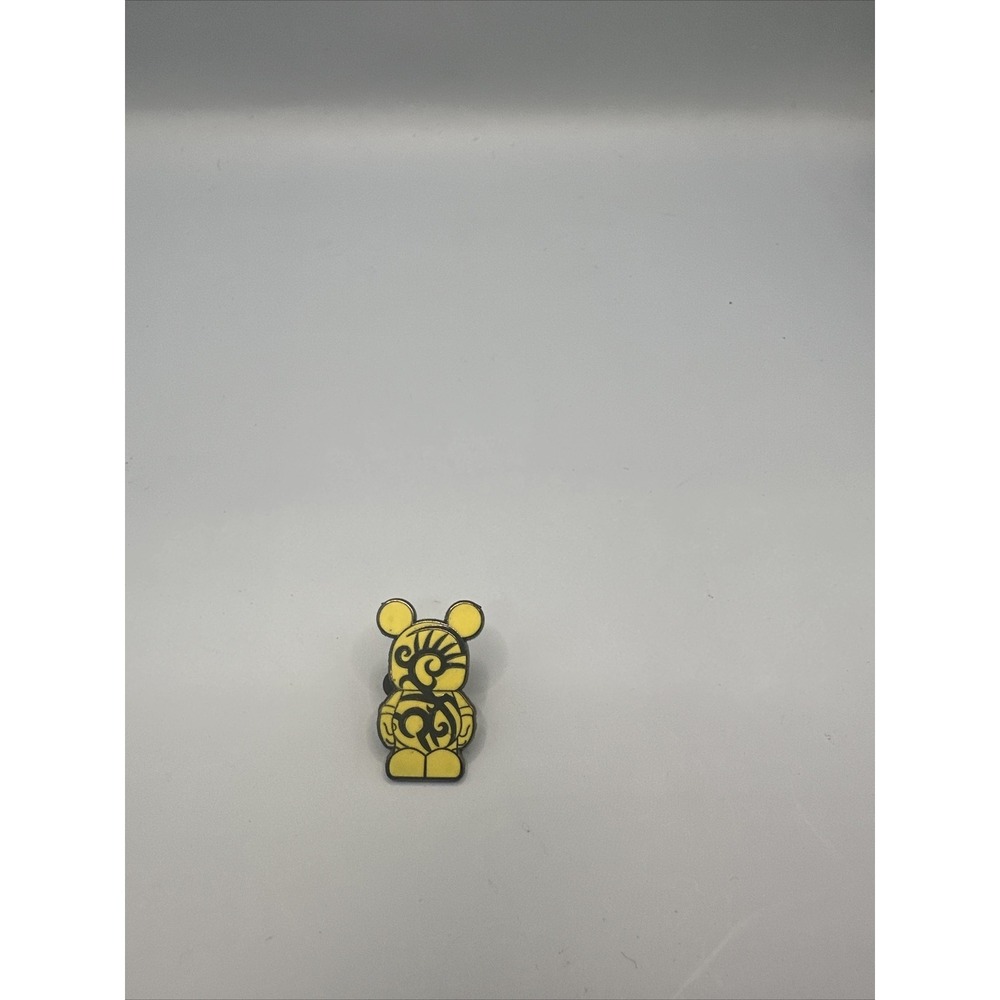 2012 Disney Trading Pin Vinylmation Jr Tribal Bright Mickey Mouse Yellow Black